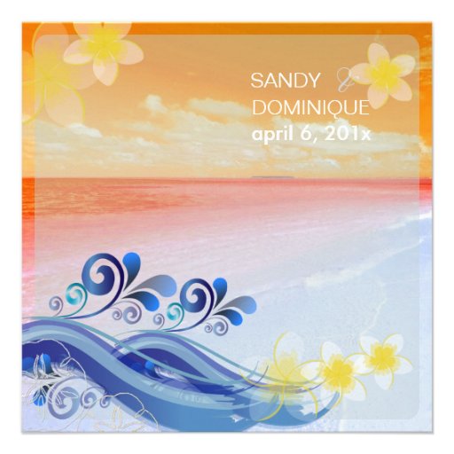 PixDezines sunset beach wedding/diy fonts+color Announcement