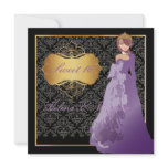 PixDezines Sweet 16 Damask/Quinceañera/Quince años Personalized Announcements