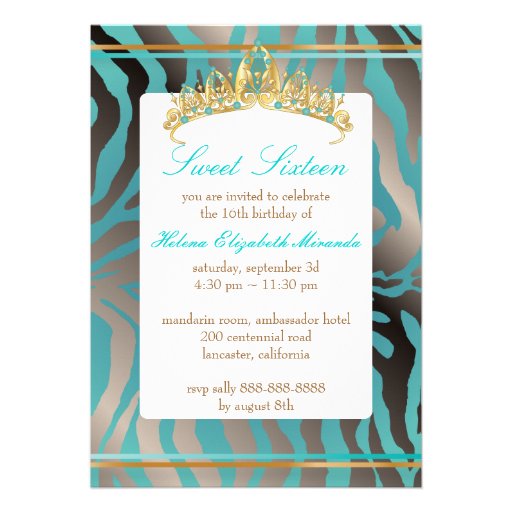 PixDezines Sweet 16/Zebra Stripes Announcements