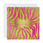 PixDezines Sweet 16/Zebra Stripes Custom Invitations