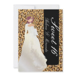 PixDezines Sweet 16/Zebra Stripes Custom Invitation
