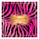 PixDezines Sweet 16/Zebra Stripes Custom Announcements