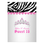 PixDezines Sweet 16/Zebra Stripes invitations