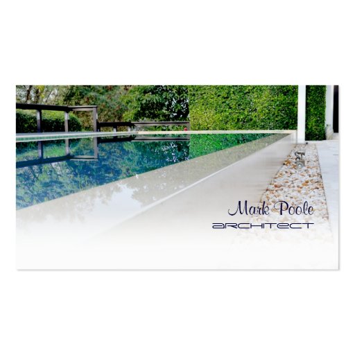 PixDezines swimming pool/diy template Business Cards (front side)