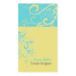 PixDezines Swirls /lemon+aqua Business Card Template