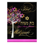 PixDezines tree of life+Stars, Bat Mitzvah Personalized Invite