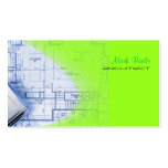 PixDezines Trendy Architect Electric Green Business Card