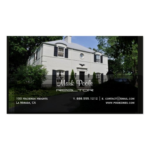 PixDezines Trendy realtor business cards (back side)