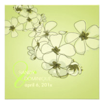 PixDezines Tropical/plumerias/destination wedding Personalized Invitation