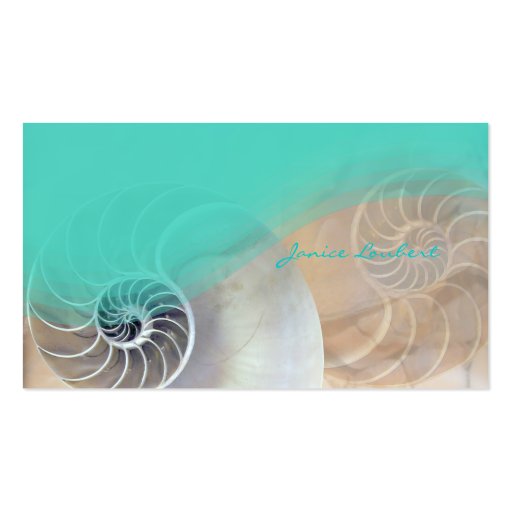 PixDezines Under the Sea Business Card (back side)