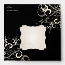PixDezines Vanilla Swirls/Black + Vanilla Envelopes