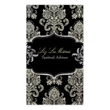 PixDezines Victorian Damask/DIY color Business Card
