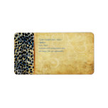 PixDezines vintage blue cheetah labels