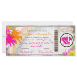PixDezines vintage boarding pass/twin palms invitations