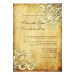 PixDezines Vintage cream swirls Invitations