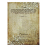PixDezines Vintage Cream Swirls/Program Custom Announcement