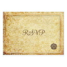 PixDezines Vintage Fidora Damask, Chubby Bizcards Business Card