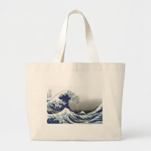 PixDezines Vintage, Great Wave, Hokusai 葛飾北斎の神奈川沖浪 Bag