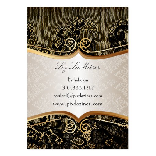 Customizable PixDezines Vintage Lace-Up/black Business Card