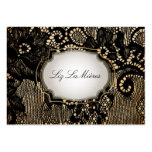 PixDezines Vintage Lace-Up/black Business Card Template