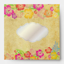 PixDezines Vintage Leis/Hibiscus Envelope