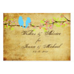 PixDezines Vintage Love Birds, Advice Cards Business Card Template