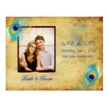 PixDezines vintage peacock/DIY event postcards