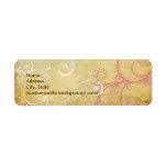 PixDezines Vintage Pearly Swirls Custom Return Address Labels