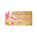 PixDezines vintage pink plumeria labels