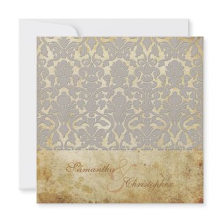 PixDezines Vintage+Romantic Flora Damask invitation