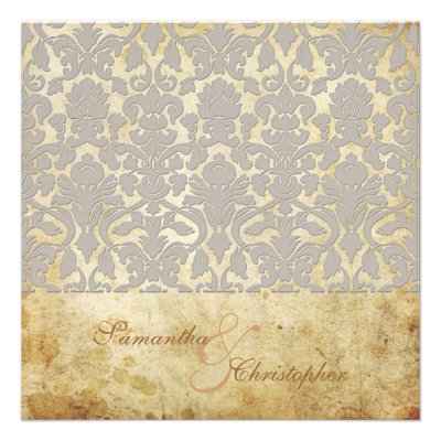 PixDezines Vintage+Romantic Flora Damask Invite