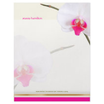 PixDezines White Orchid 2 | Perfect Bride Customized Letterhead