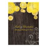 PixDezines yellow lanterns/outdoor wood panels invitations