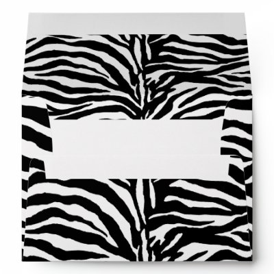 PixDezines Zebra stripes, Envelopes for Divas