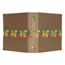 Pixel Art Fruit & Vegetables 2" Recipe Binder