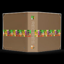 Pixel Art Fruit & Vegetables 2" Recipe Binder binders