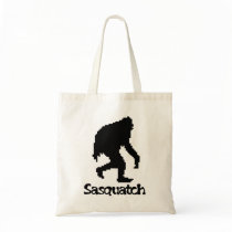 Pixel Art Sasquatch Canvas Bag