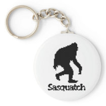 Pixel Art Sasquatch Keychain