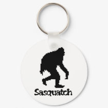 Pixel Art Sasquatch keychains