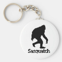 Pixel Art Sasquatch Keychain