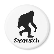 Pixel Art Sasquatch Magnets