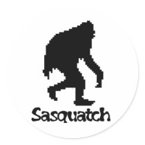Pixel Art Sasquatch Sticker