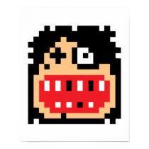 Pixel Beat Up Hockey Player posters