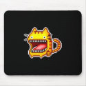 Pixel Big-Mouthed Cat Mousepad