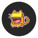 Pixel Big-Mouthed Cat Sticker