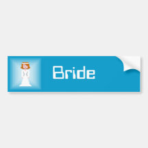 Pixel Bride 2 Bumper Stickers