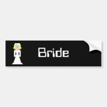 Pixel Bride - Blonde Bumper Sticker