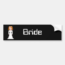 Pixel Bride Bumper Sticker