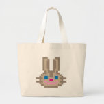 Pixel Bunny Rabbit II Canvas Bags