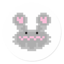 Pixel Bunny Rabbit stickers